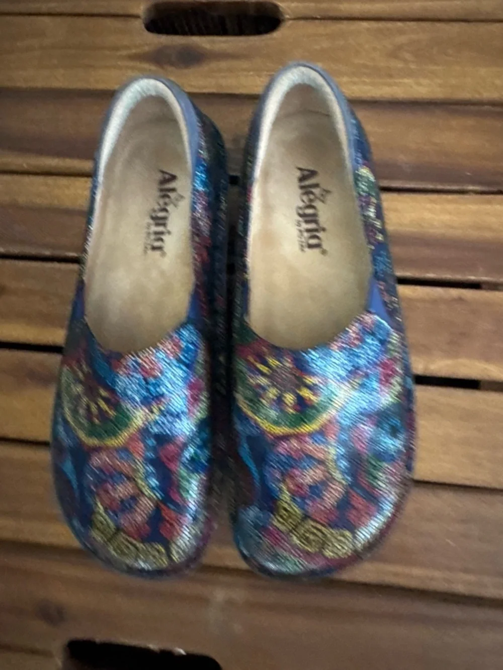 Alegria Deb Slip on Psych Fest Nursing Clog Size 38 (8 ) EUC